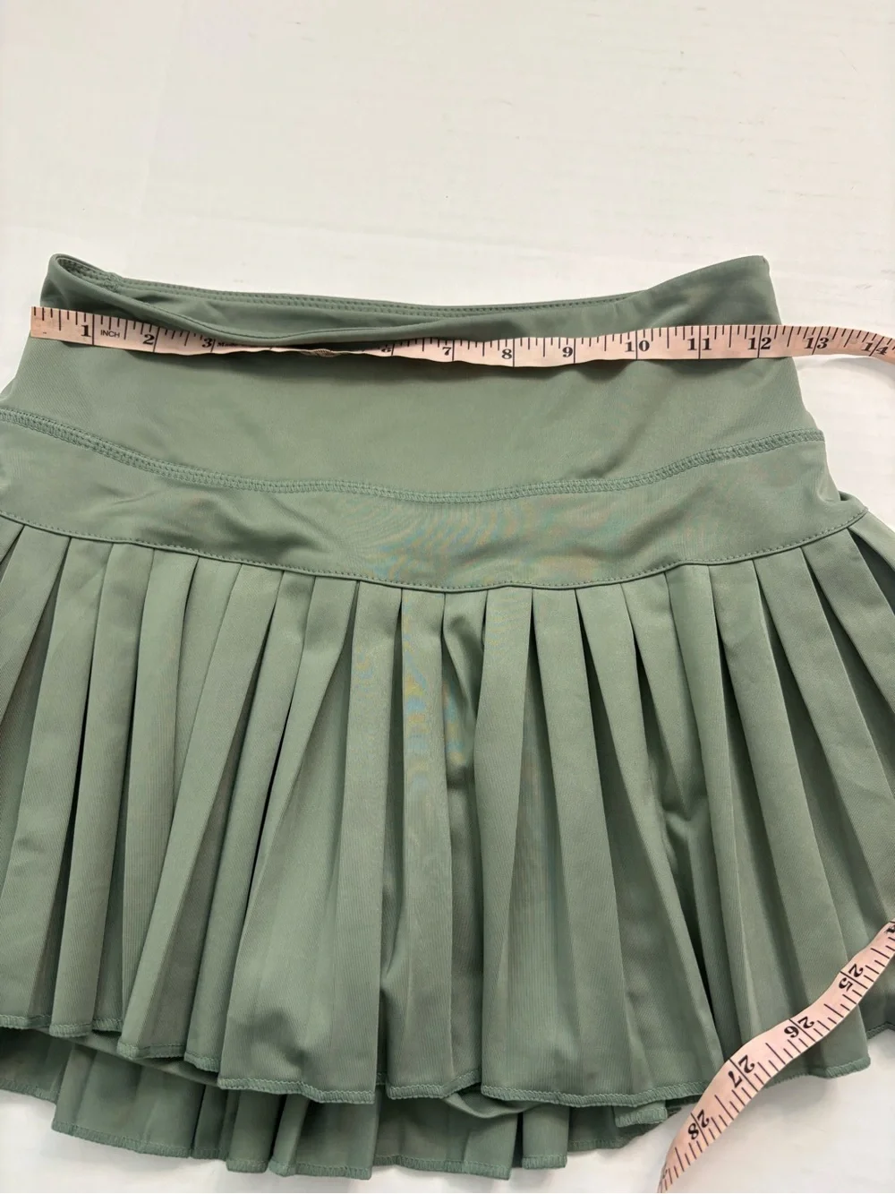 Gold Hinge Women's Pleated Tennis Skirt Sea Green XS